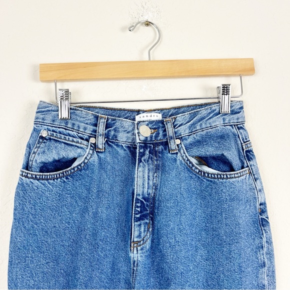 Sandro Dark Wash Straight Leg Jeans Size 38 - Picture 3 of 8